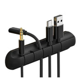 Clip organizador de 5 cables adhesivo