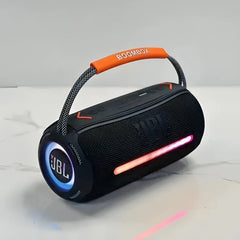 Parlante bluetooth Boombox 360 40W Luces LED y Correa