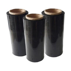 Paquete x3 Rollos film vinipel strech 25 cm x 300 metros - Negro