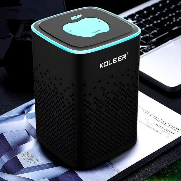 Parlante Bluetooth Koleer S818 Portátil 10W con Luces LED y Radio FM