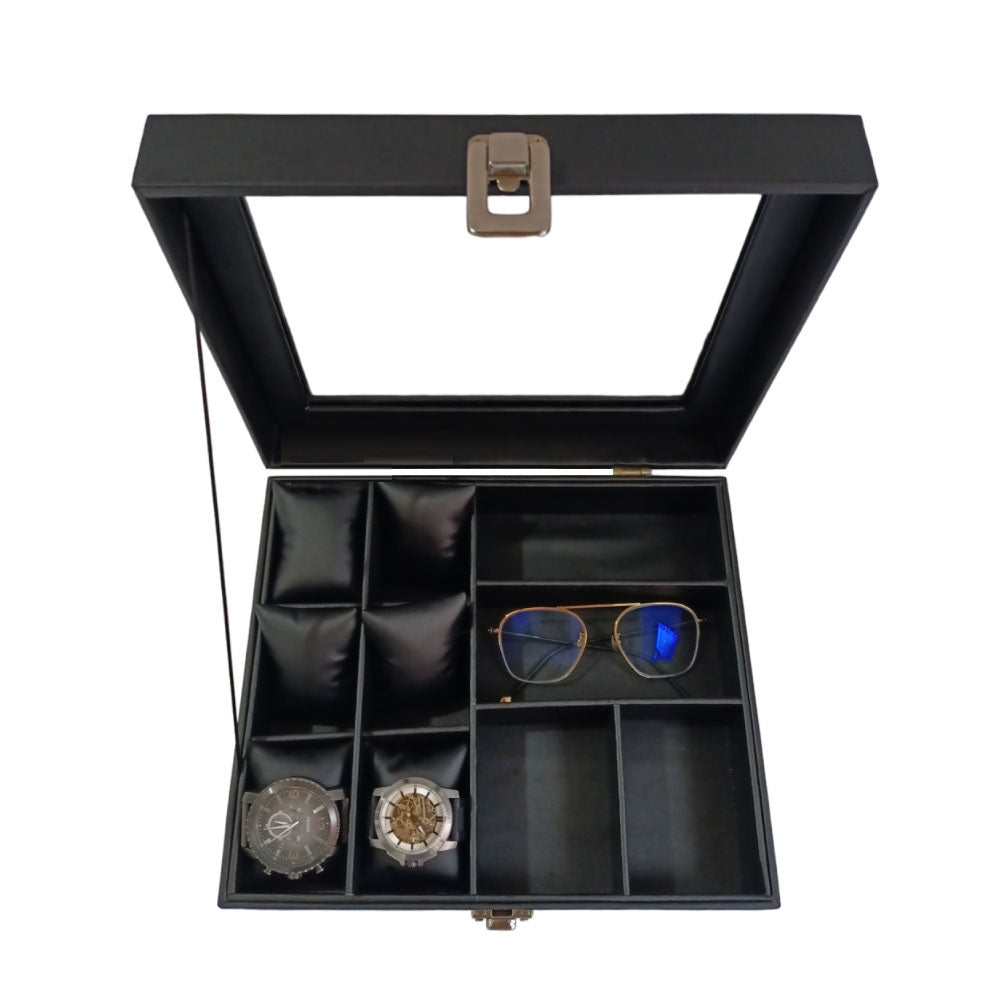 Organizador porta relojes y gafas de lujo