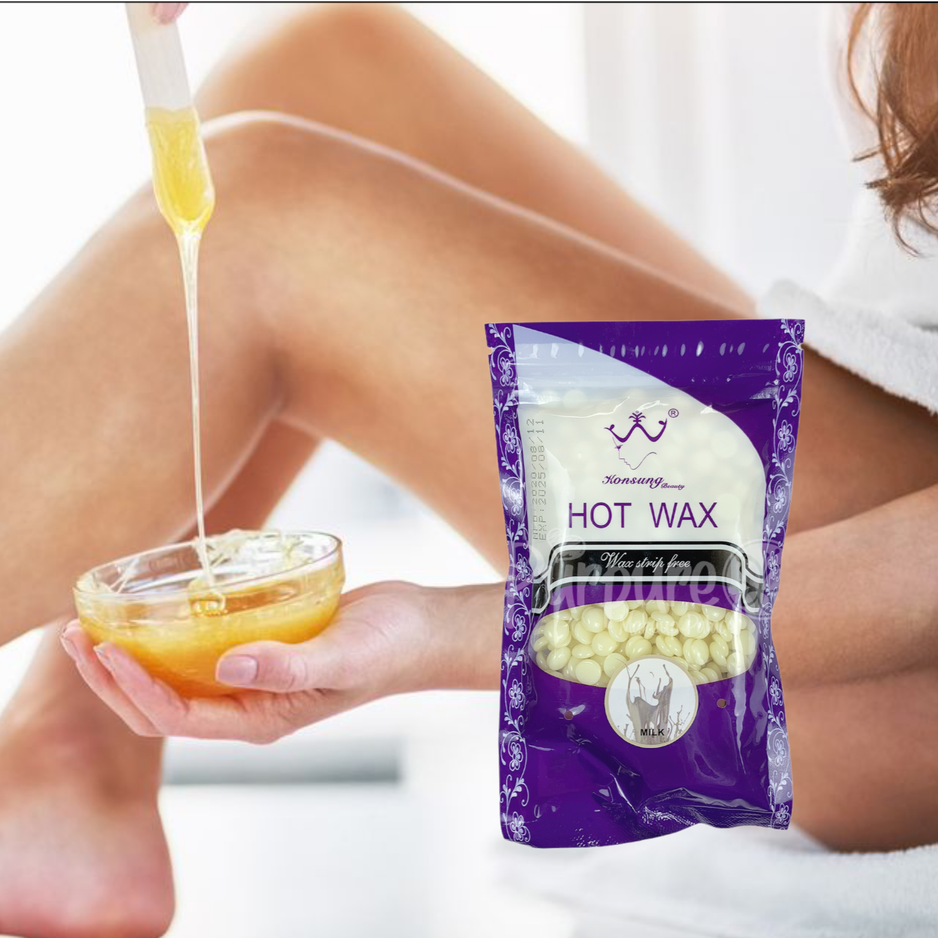 Paquete de cera en perlas depilatoria 100gr