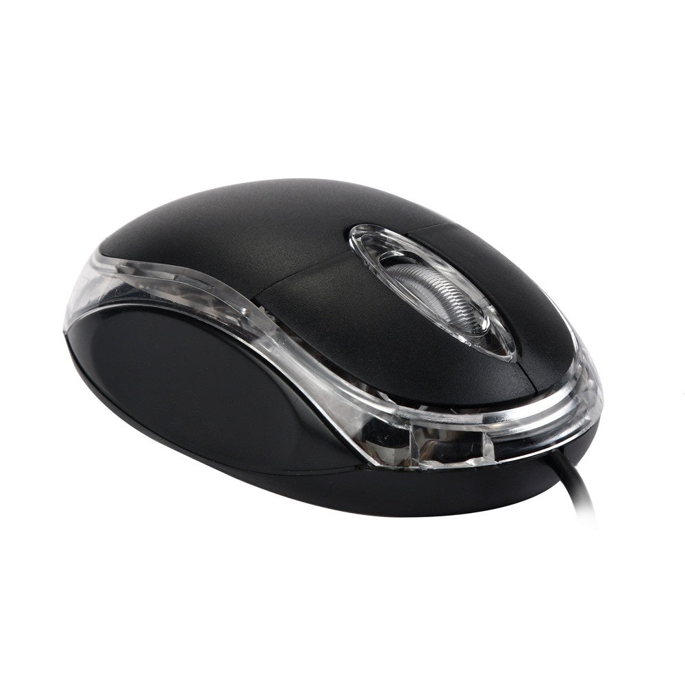 Mouse Óptico alámbrico con luces LED Precisión y Comodidad