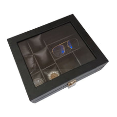 Organizador porta relojes y gafas de lujo