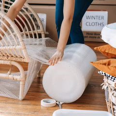 Paquete x3 rollos de papel plástico burbuja 30 cm x 50 metros