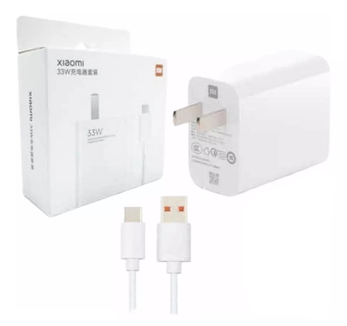 Adaptador de corriente xiaomi TC de 33 W