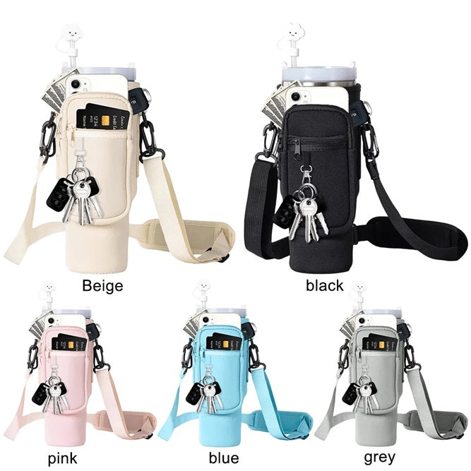 Bolso estuche de neopreno para termo con correa ajustable