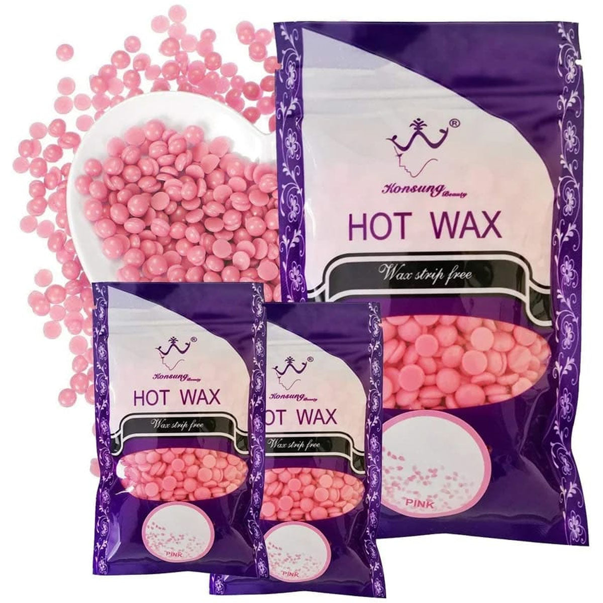 Paquete de cera en perlas depilatoria 100gr