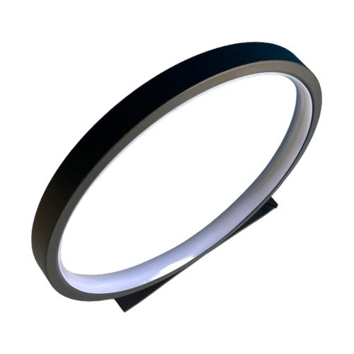 Lámpara de mesa LED circular decorativa regulable tricolor con alimentación USB