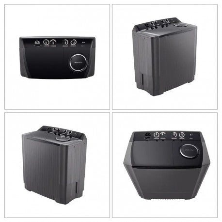 Lavadora LG semiautomática carga superior 15KG WP15BAR gris