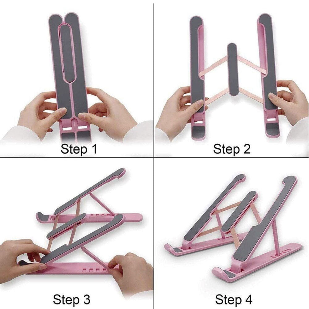 Base soporte para computador tablet celular retráctil antideslizante