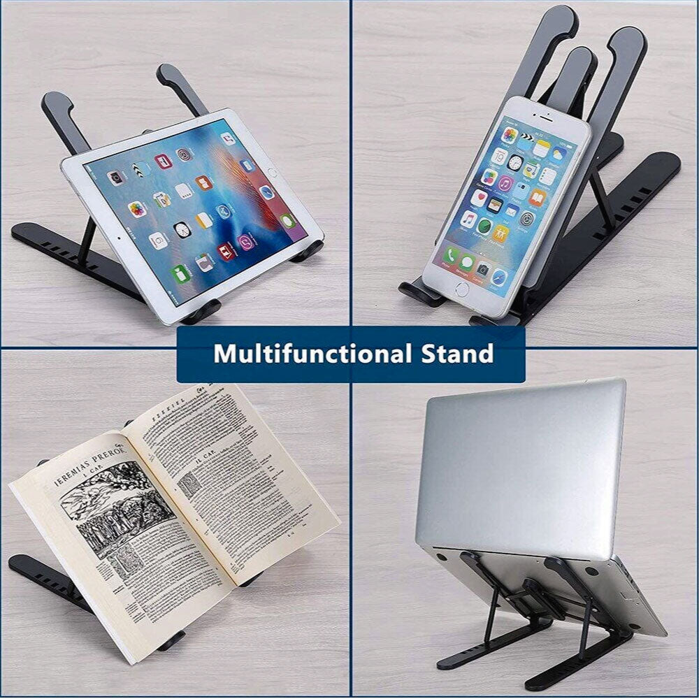Base soporte para computador tablet celular retráctil antideslizante