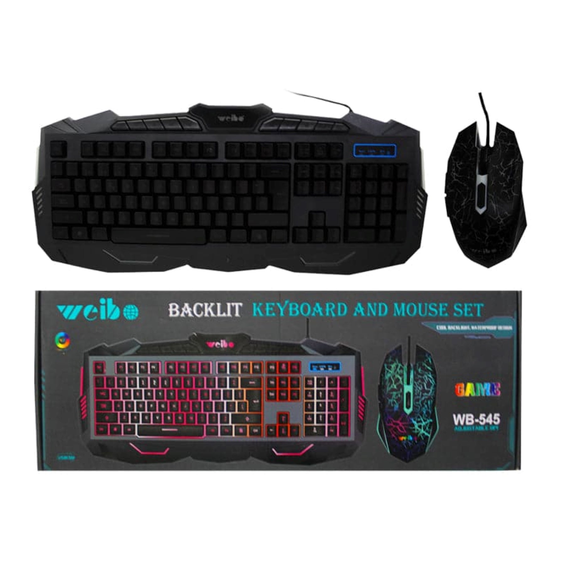 Teclado + Mouse Weibo Alambrico Wb545