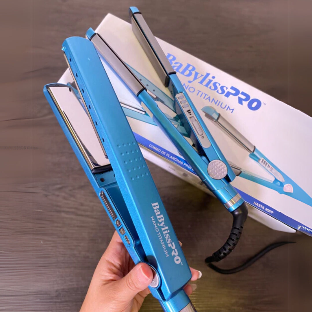 Plancha babylissPRO nano titanium ioanica digital original