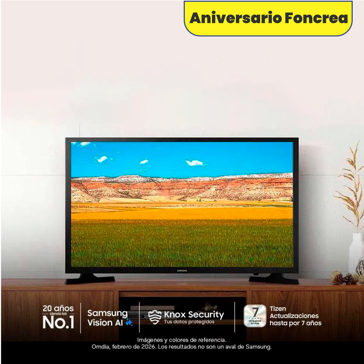 Televisor Samsung 32 pulgadas T4300 HD Smart 2020