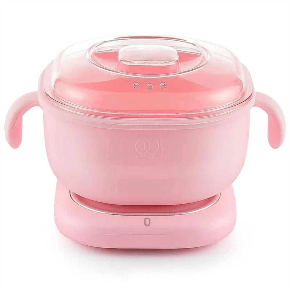 Olla Calentador de Cera Silicona Plegable Máquina de Depilación Eléctrica - Rosa