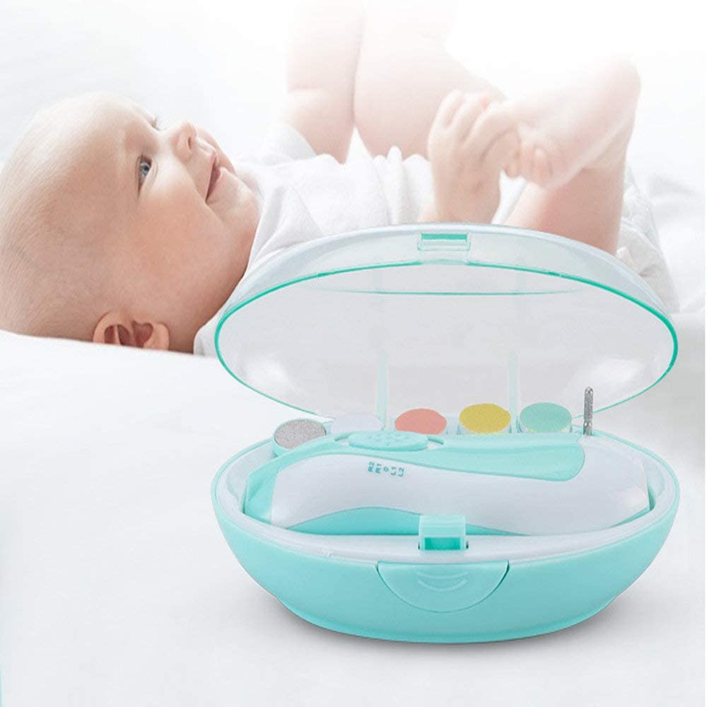 Lima cortaúñas para bebes eléctrica con luz LED